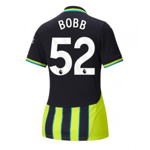 Billiga Manchester City Oscar Bobb #52 Bortatröja Dam 2024-25 Kortärmad